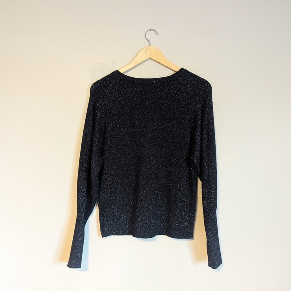 Express Sparkly Black Sweater - Picture 2 of 4